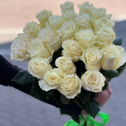 Букет из белых роз - купить с доставкой в Липецке